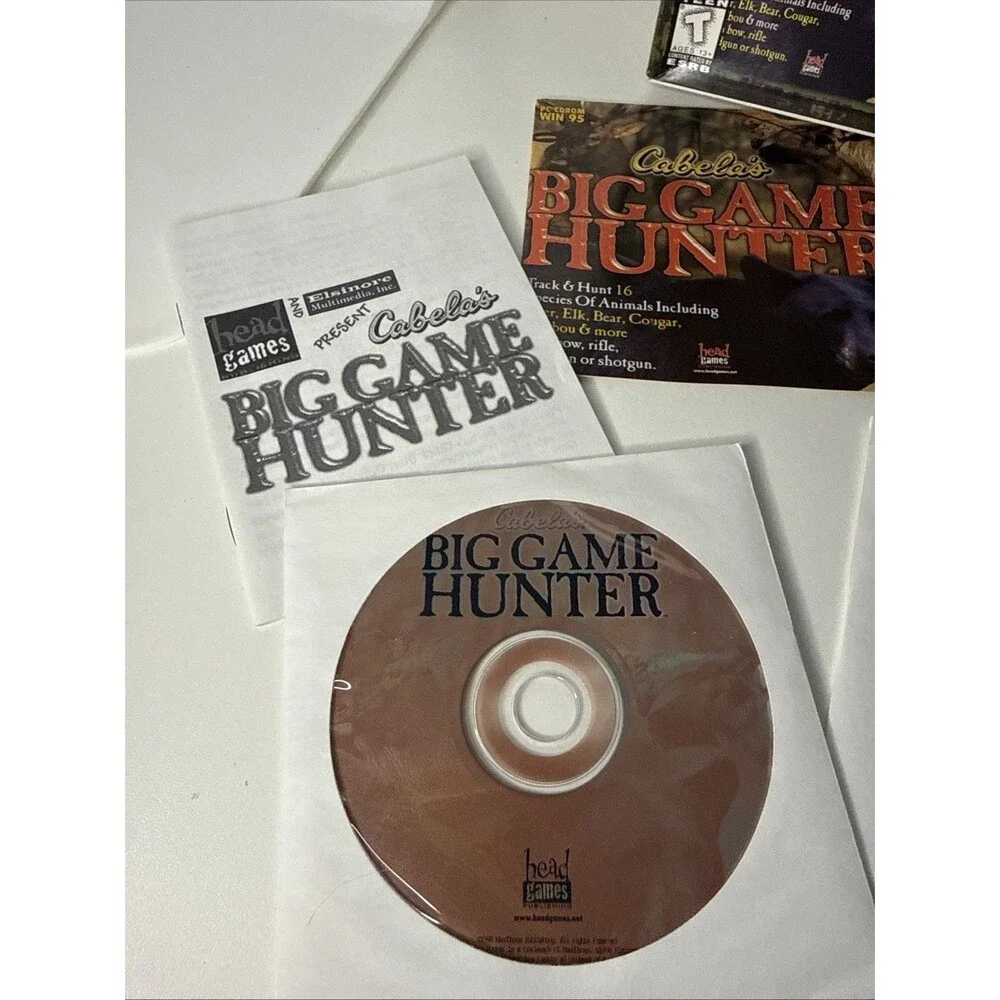 Lot Cabela's Big Game Hunter I & II CARNIVORES Deer Hunter II for PC CD-ROM